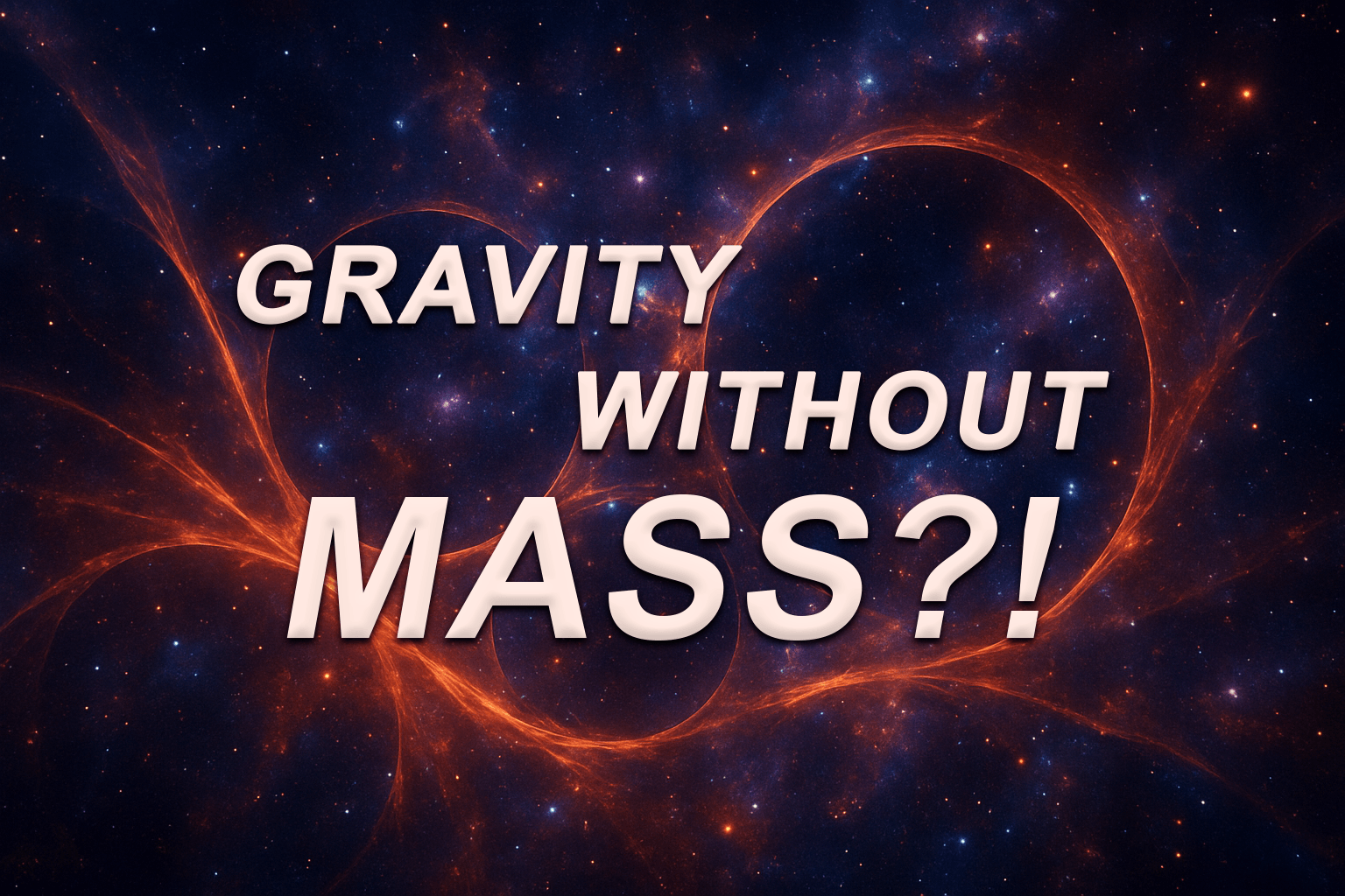 Gravity Without Mass?!